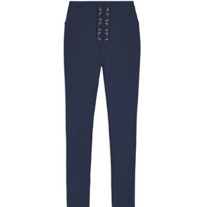 New WeWoreWhat Navy Lace-up Leggings